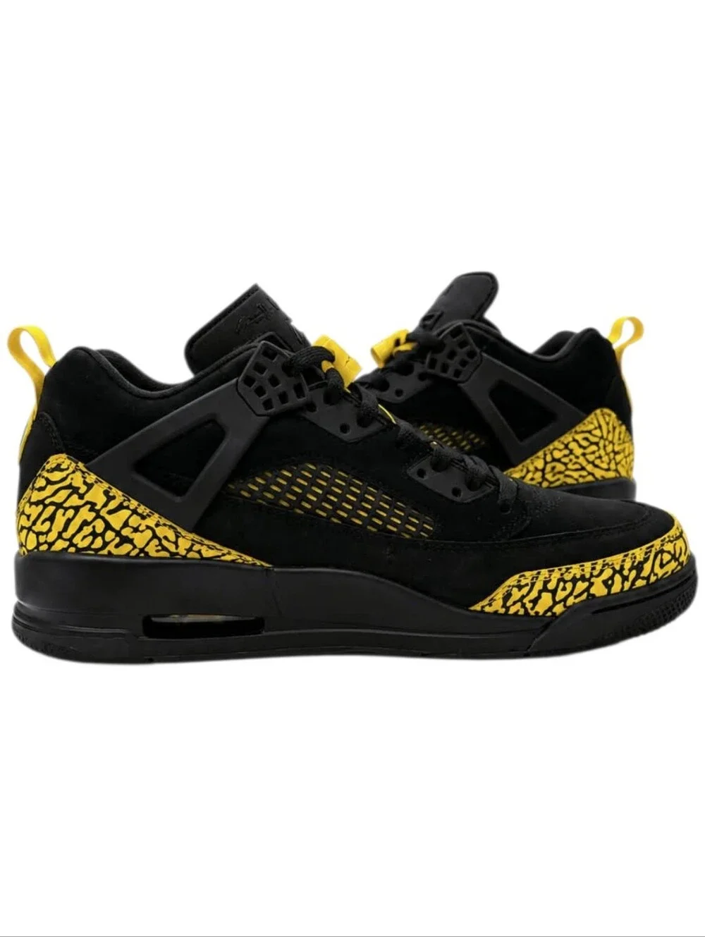 Jordan Spizike Low Black Speed Yellow Men's Size 11.5 NiB Sneakers IQ9368-010